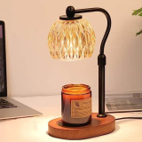 Illuminate Your Space with Effortless Elegance: Fozanski Vintage Crystal Candle Warmer Lamp