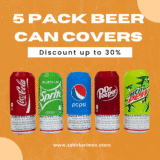 5 Pack Beer Can Covers That Look Like Soda: The Perfect Golf Accessory and Gag Gift for Men and Women