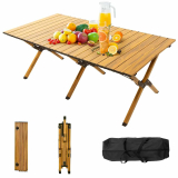 Portable Mrzneaoch Folding Picnic Table for Outdoor/Indoor Use with Carry Bag