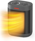 Stay Cozy with the 1500W Electric Heater: Adjustable Thermostat, Portable for Bedroom and Office