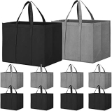 10-Pack WiseLife Reusable Grocery Bags: Eco-Friendly Totes for Shopping & More!