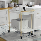 Effortlessly Organize Your Home Office with Martha Stewart’s Liam Mobile Printer Cart