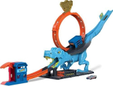 Defeat the Dino with Hot Wheels City T-Rex Chomp-Down Playset