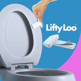 Lifty Loo Toilet Seat Handle: Lift More, Less Mess – Easy Application 2 Pack White