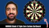 The Ultimate Dartboard: WINMAU Blade 6 Triple Core Carbon | PDC Approved