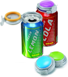 Jokari Fizz-Keeper Can Pump and Pour: Assorted Colors Pack of 3 for Effortless Beverage Storage